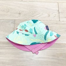 Patagonia Mint Green and Pink Kids Bucket Hat