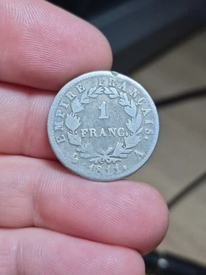 #171 ~ Napoléon Ier - 1 franc - 1811 A Paris Argent 4.76g - Photo 1/2