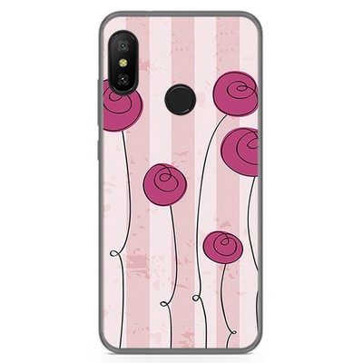 Hülle Gel TPU für Xiaomi Redmi 6 Pro / Mi A2 Lite Design Blumen Vintage Muster