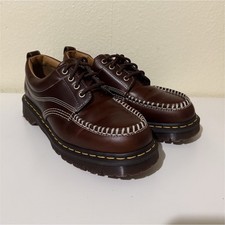 Dr. Martens Brown Leather Lace Up Loafer Men's Slip Resistant Comfort Shoes