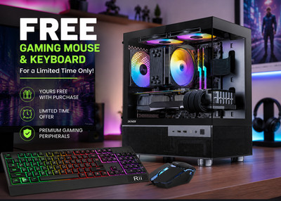 ARGB Gaming Desktop i7 PC Up to 64GB RAM 1TB SSD RTX 5060 Win11 Wifi