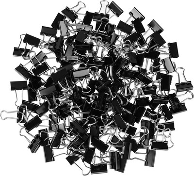 150 Stück Foldback Klammern 15mm Papierklammern Metall Binder Clips Vielzweckkla