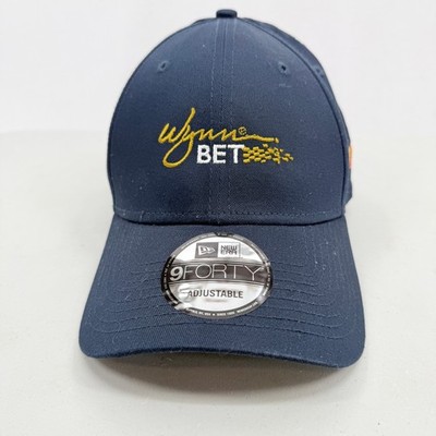 New Era 9FORTY Hat Mens OSFM Navy Blue Wynn BET NASCAR Embroidered Cap