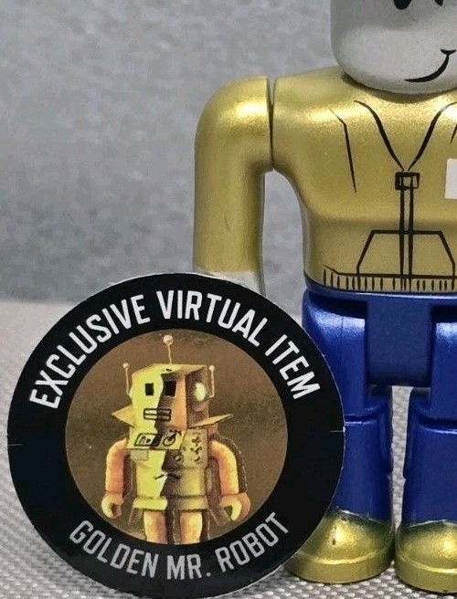 Roblox Golden Mr Robot Virtual Item Scratch Off Code & Gold