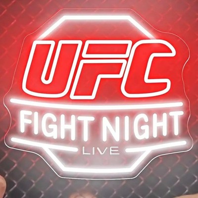16''x15'' UFC Fight Night Boxing Club LED Neon Sign With Dimmer USB Powered Light