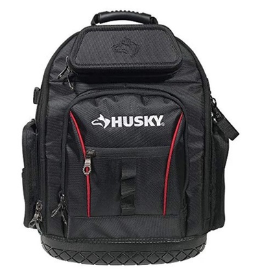 #ad HUSKY H 68004 03 16 inch Pro Tool Backpack With Waterproof Molded Base Opened $99.95
