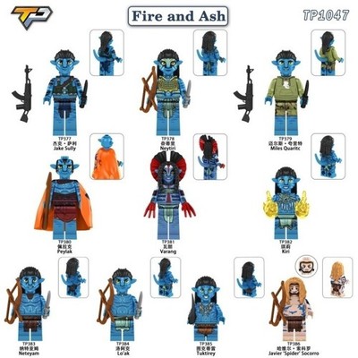 Custom Lego Avatar Fire Ash Horror Modell Anime Film Superheld Mini Figuren Spielzeug