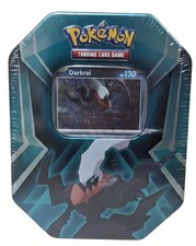 pokemon darkrai tin trading card game Pokemon TCG Darkrai Triple Whammy Collector's Tin SEALED 3 Packs + 3 Foil Card