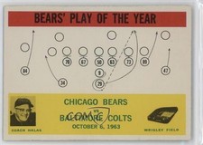 1964 Philadelphia Chicago Bears George Halas Bears' Play of the Year HOF 0ji1