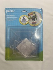 Perler 22750, Pack of 5 Basic Shapes Clear Pegboards and Ironing Paper