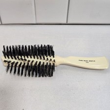 Vintage Fuller Spiral Bristlecomb Brush White Ivory Pure Bore 532