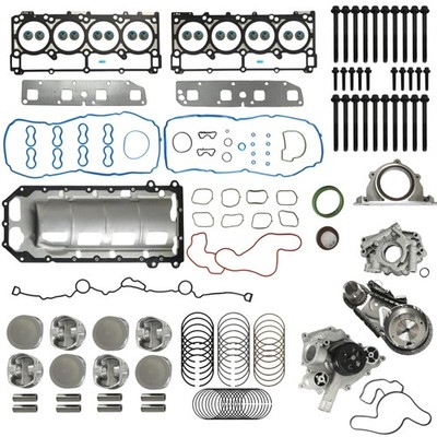5.7 Hemi Rebuild Overhaul Kit with Pistons Water Pump & Oil Pump Fit for Ram ...