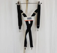 Dockers Mens Solid Adjustable Suspender Black One Size