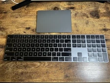 Apple 1843 Magic Keyboard w/ Numeric Keypad + 1535 Magic Trackpad 2 (Space Gray)