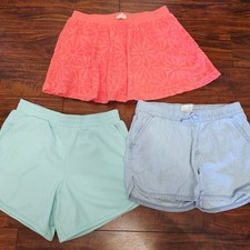 Lot of 3 Girls 10/12 Shorts and Skort Old Navy, Children's Place, Athletic Works