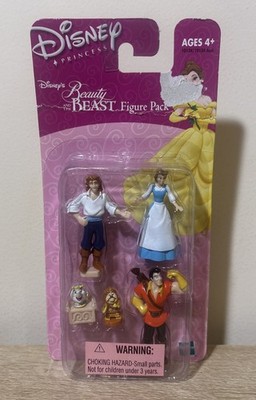 Disney Princess Beauty and the Beast Figure Pack Hasbro 2002 Belle Gaston NIB