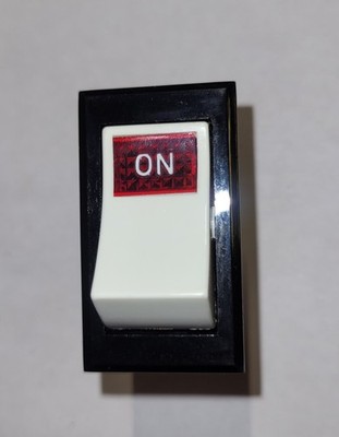 ESAB 2062272 Double-Pole Single-Throw (DPST), 2-position rocker switch.