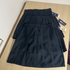 Set of 3 New Izod Schoolwear Girls Navy Uniform Skorts - Size 14 Reg