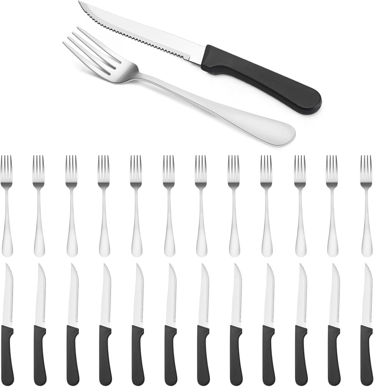 Set Stainless Steel Flatware Set Sharp Steak