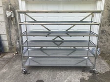 Stainless Steel Shelves  Large Heavy Duty Shelving Cart Industrial