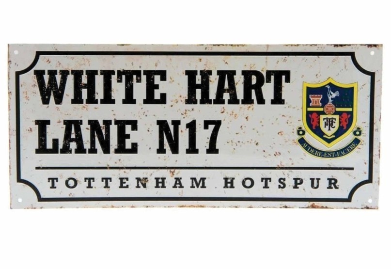 Official Tottenham Hotspur FC Spurs Retro Metal Street Sign Brand new