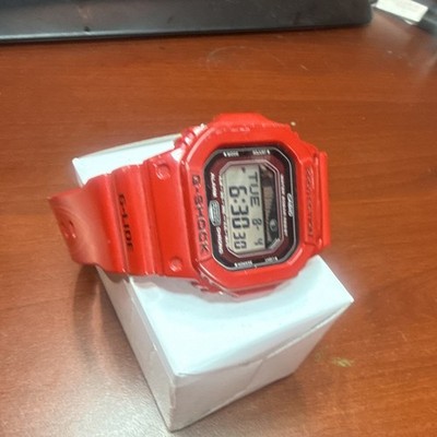 CASIO G-SHOCK G-LIDE Red Resin Digital Wristwatch Shock-Resistant