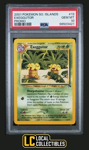 Exeggutor 13/18 2001 Southern Islands Promo PSA 10 GEM MINT