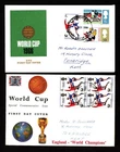 GB - 1966 WORLD CUP & WINNERS hand-written FDC's