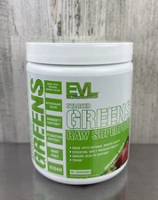 EVL Stacked Greens Raw Vegan Superfood Immune Support Orchard Apple *01/2026*