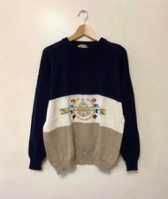 Vintage 80 s Gucci Sailing Embroidered knit s...