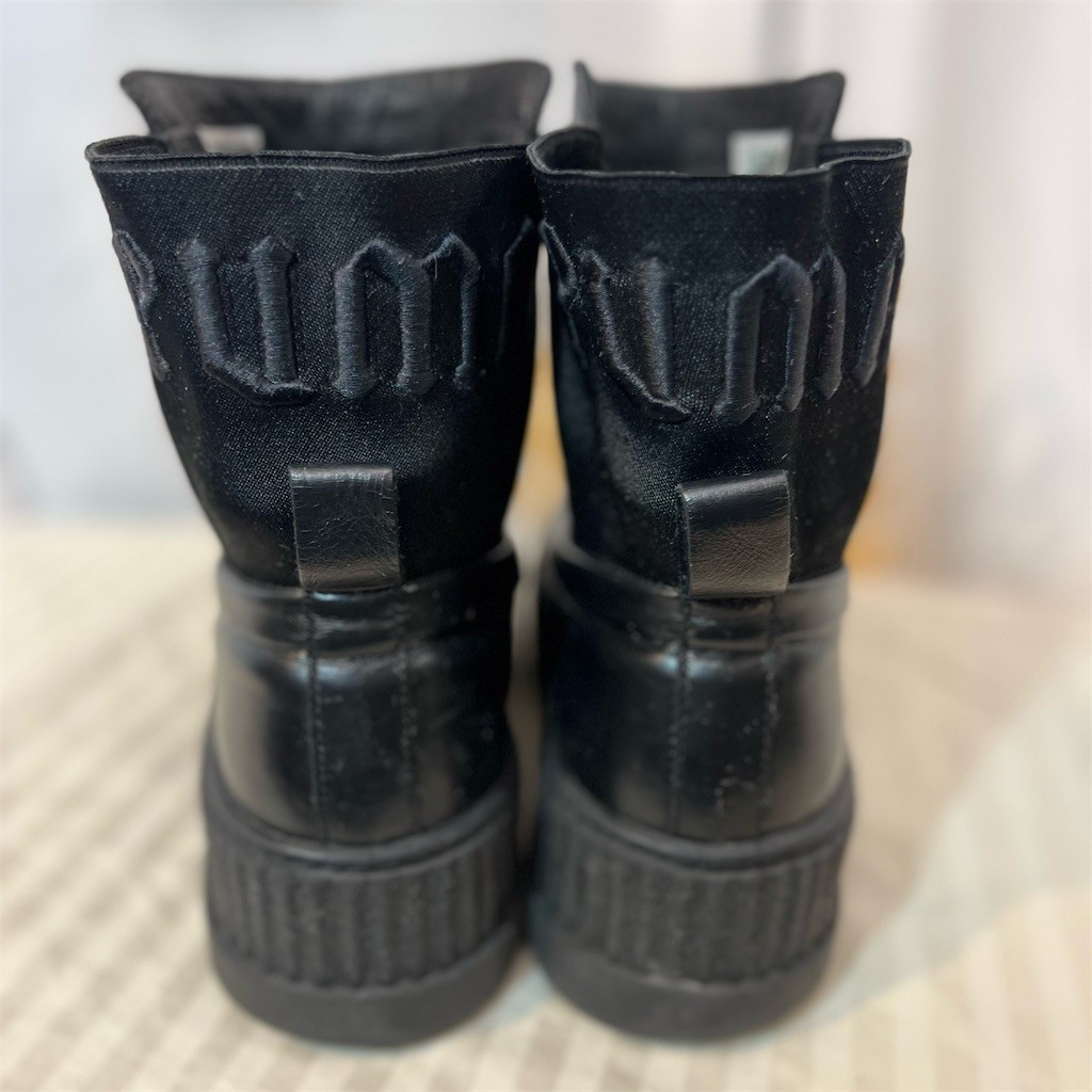 PUMA FENTY by Rihanna Chelsea Sneaker Boots Womens Black Platform 8 View 3