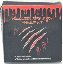 Fake Blood Makeup Kit Halloween Costume FX Special Effects Realistic Look READ 