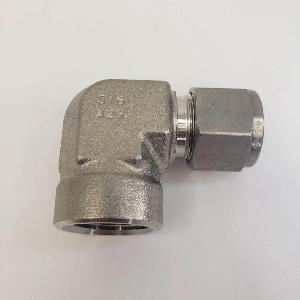 Swagelok Stainless Steel 1/2 in. x 1/2 in. Female Elbow SS-810-8-8 - Image 3 of 4