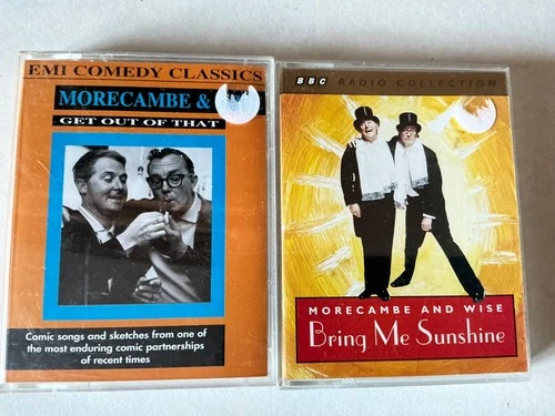 2 double cassette tapes morecambe and wise bring me sunshine get out of that