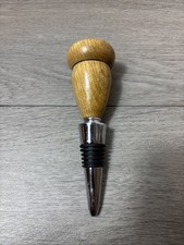 United States Army Wine Stopper and Cork Screw Wooden Top Metal Bottom Military