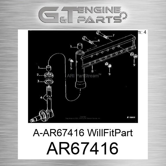 AR67416 A-AR67416 WILLFITPART fits JOHN DEERE (Surplus Open Box)