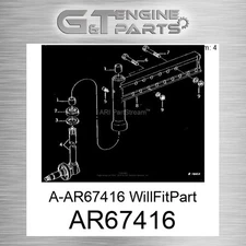 AR67416 A-AR67416 WILLFITPART fits JOHN DEERE (Surplus Open Box)