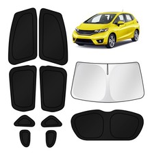 KUST Honda Fit 15-20 Window Sun Shades: UV Block, Privacy, Blackout 10 PC