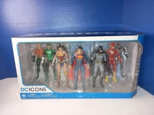 DC Collectibles DC Icons Universe Rebirth 7 Figure Box Set Justice League READ