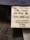 Miller brothers men's gray 100%linen dress shorts flat front  size: 38 — photo 4