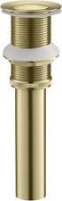 Bathroom Sink Pop Up Drain Without Overflow  Lavatory Vanity Drain Stopper for