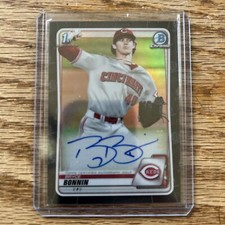 BRYCE BONNIN 2020 Topps 1st Bowman Chrome Draft AUTO BLACK /75 CDA-BB Reds