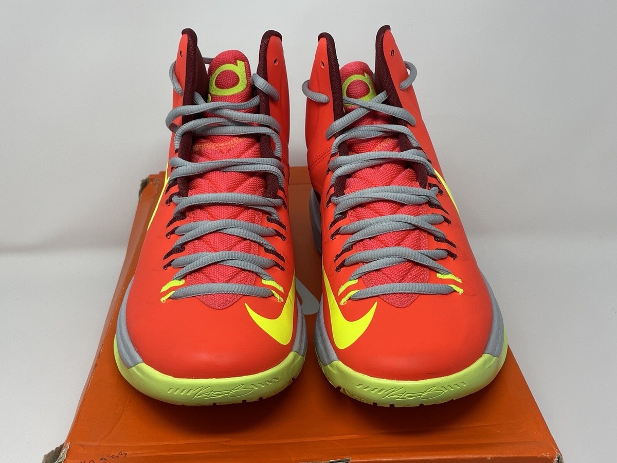 Nike Kd 5 DMV Size 8.5 Orange Green Authentic Rare Basketball