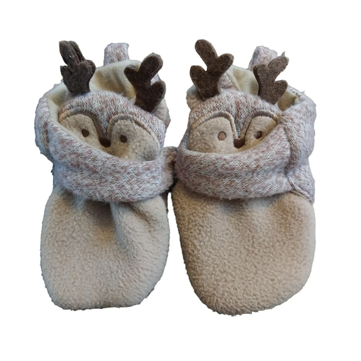 Baby Reindeer Booties Fleece Gender Neutral Target Sz 0 3m eBay
