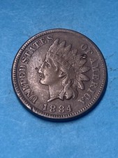 1884 Indian Head Cent - VF+ Details - As Shown! (#0256)
