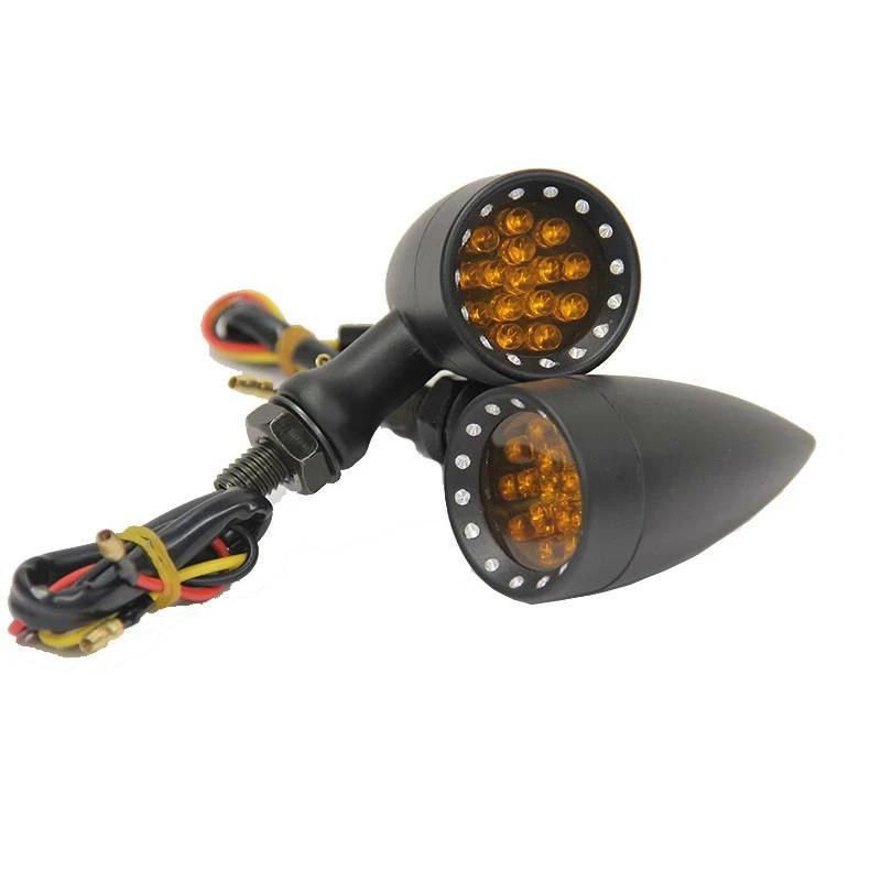 Motorcycle LED Turn Signal Lights For Honda Shadow 1100 750 600 ACE Aero Phantom - Image 3 of 4
