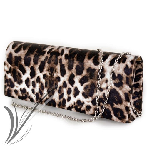 Pochette leopardata da donna cerimonia clutch piccola borsa elegante  borsetta | eBay