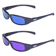 2 Pair Global Vision New Attitude Black Sport Motorcycle Riding Sunglasses 1