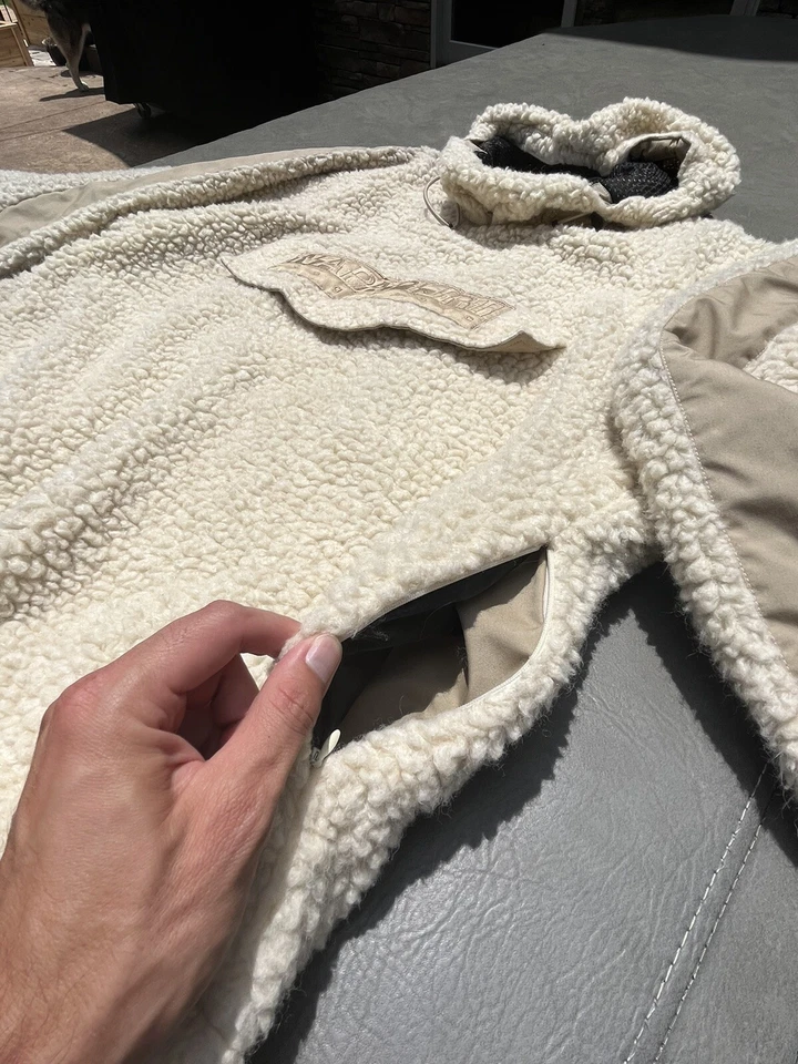 Napapijri x Martine Rosa Polar Sherpa Tyson Sudadera con Capucha XXL Pullover Crema Talla 4 Foto 4 de 4