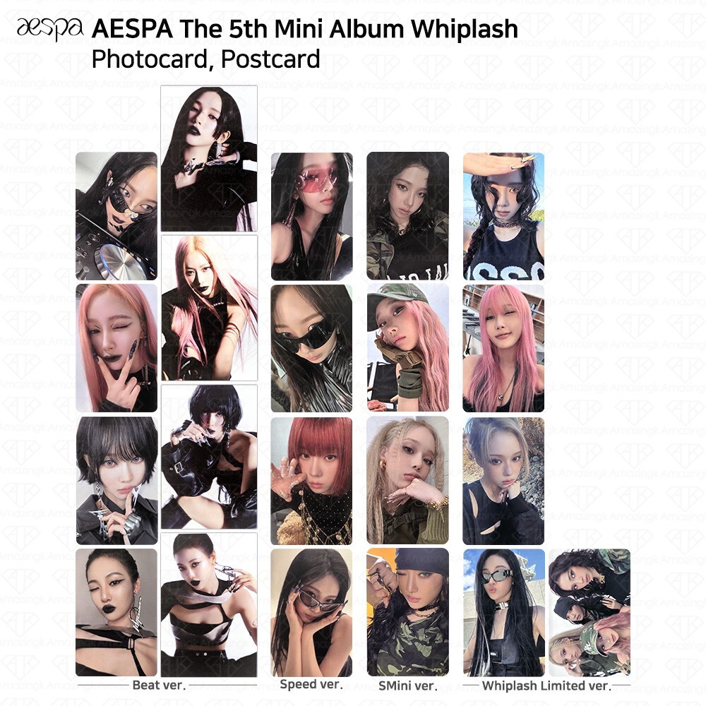 Aespa 5th Mini Album Whiplash Official Photocard Beat Speed Aespa 5th Mini Album Whiplash Official Photocard Beat Speed